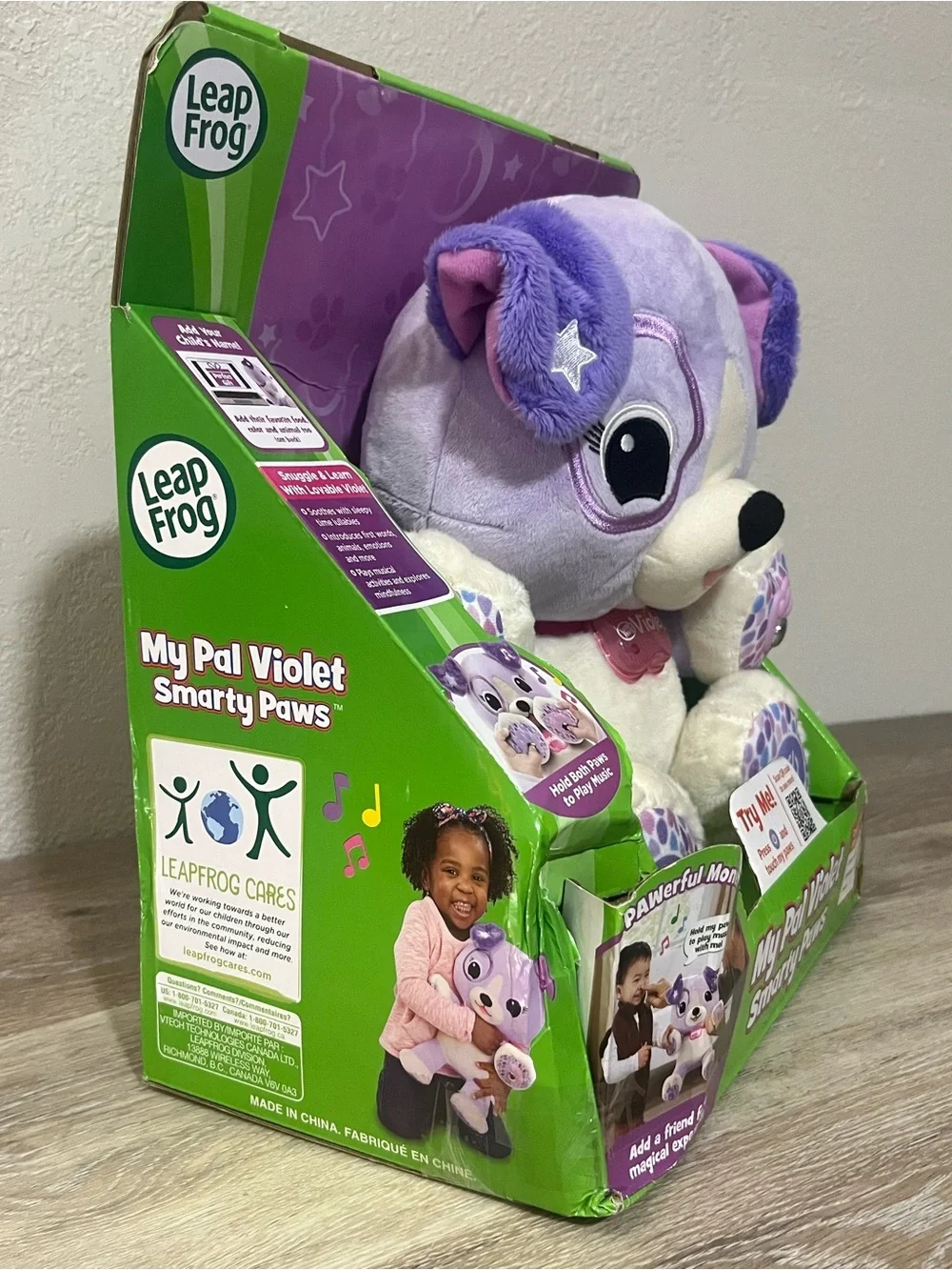 My Pal Violet Smarty Paws Plush - Purple